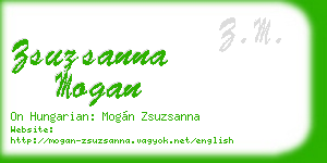 zsuzsanna mogan business card
