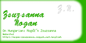 zsuzsanna mogan business card